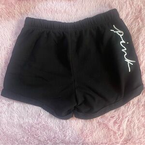 🎀5/$25🎀 Victoria’s Secret PINK black shorts pockets medium euc